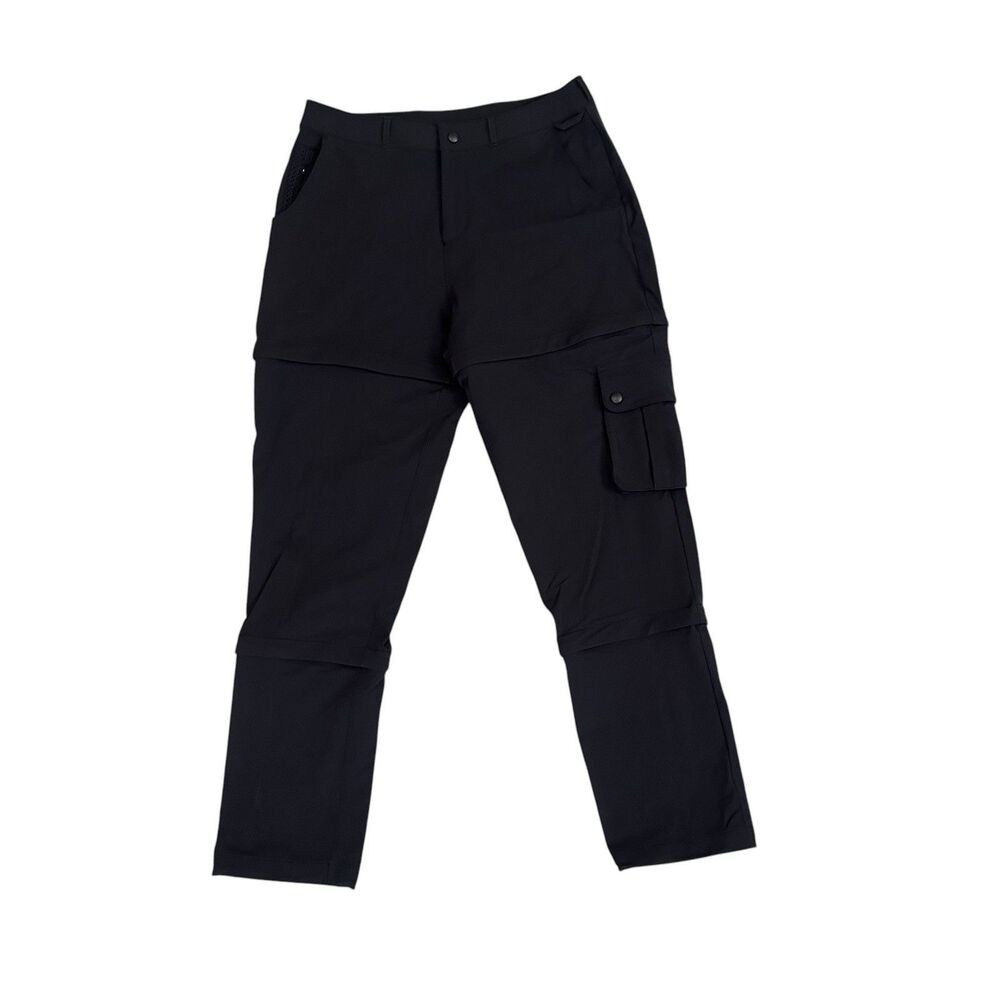OUTDOOR VOICES Cargo RecTrek Zip Off Pants Convertible Hiking Women L Black
